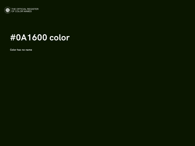 #0A1600 color image