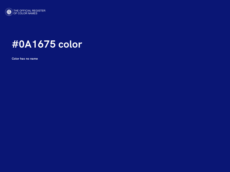 #0A1675 color image