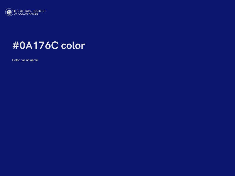 #0A176C color image