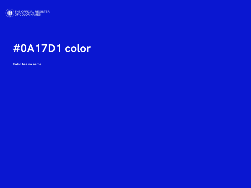 #0A17D1 color image