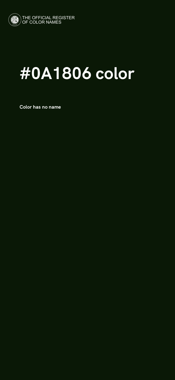 #0A1806 color image