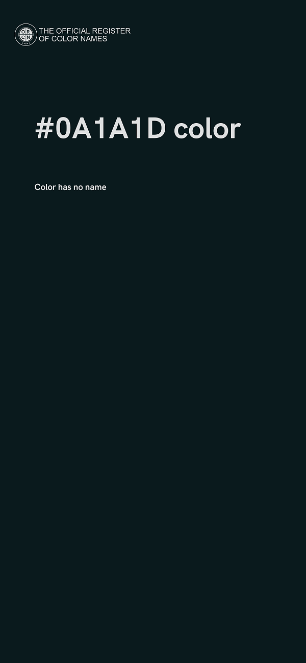 #0A1A1D color image