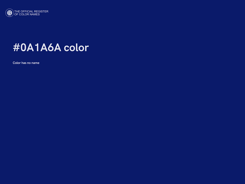 #0A1A6A color image