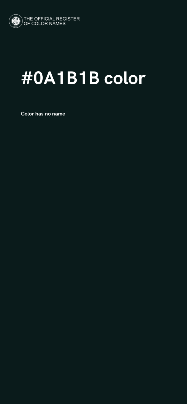 #0A1B1B color image