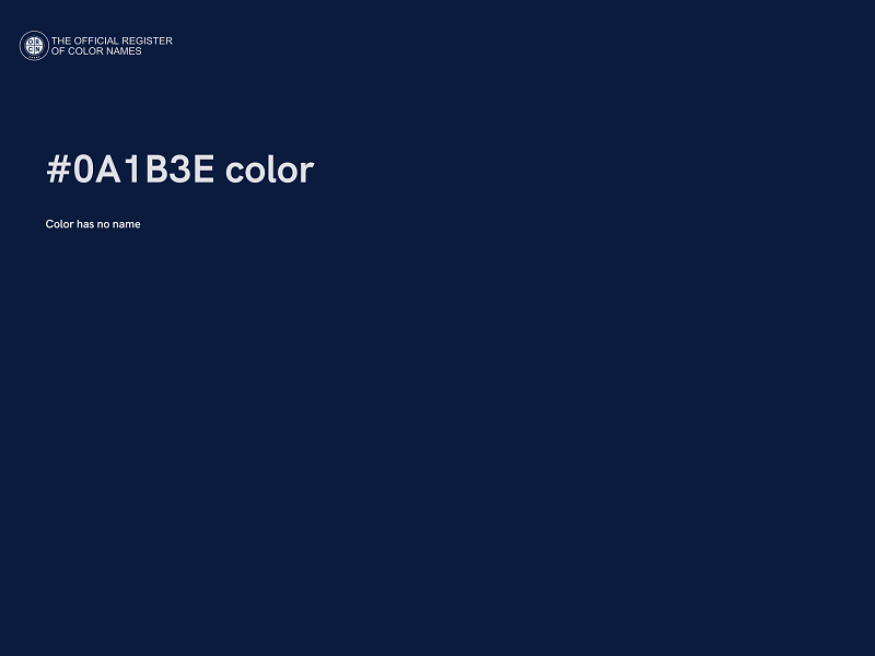 #0A1B3E color image