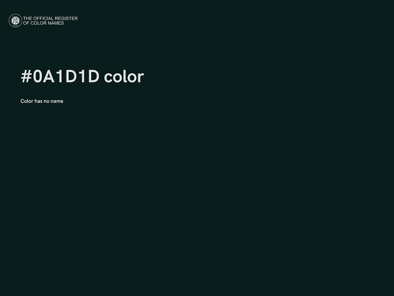 #0A1D1D color image