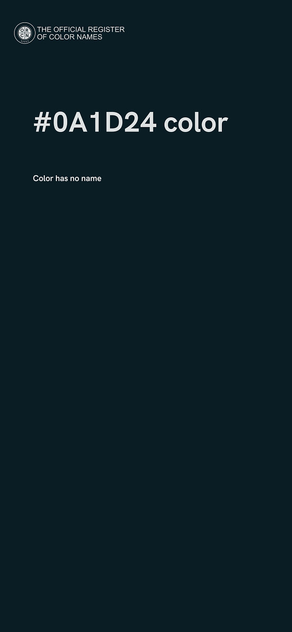 #0A1D24 color image