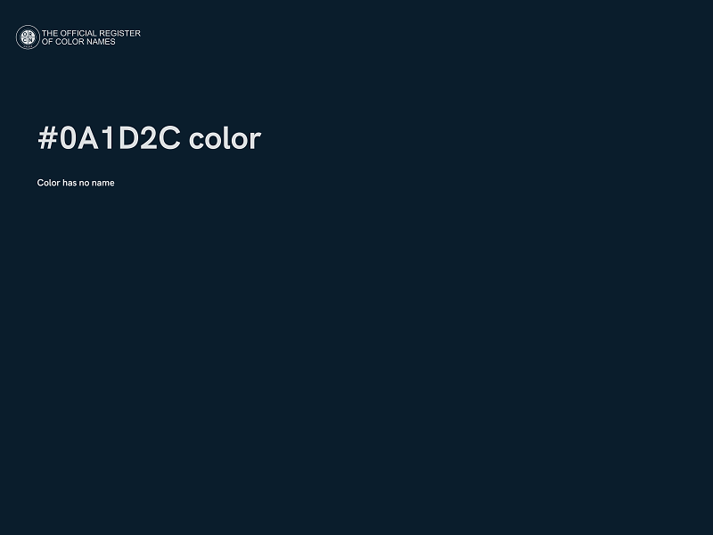 #0A1D2C color image