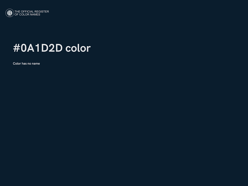 #0A1D2D color image