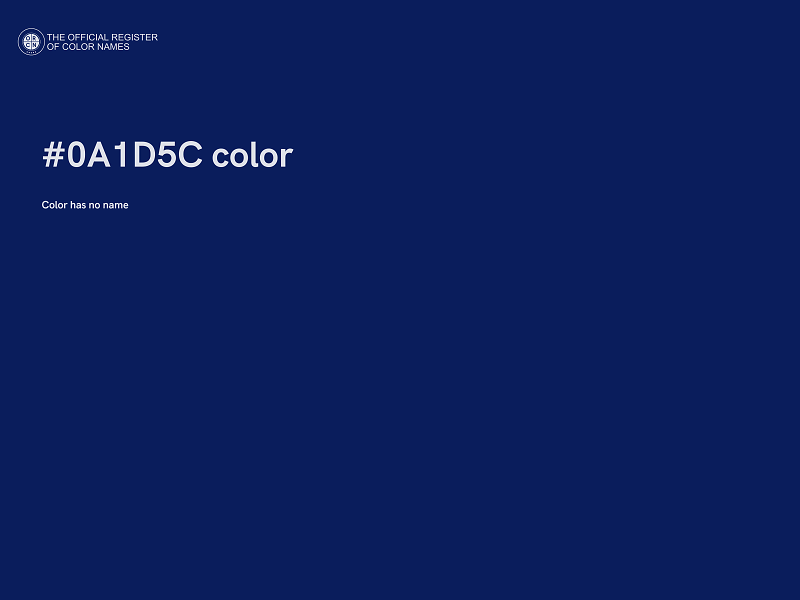 #0A1D5C color image