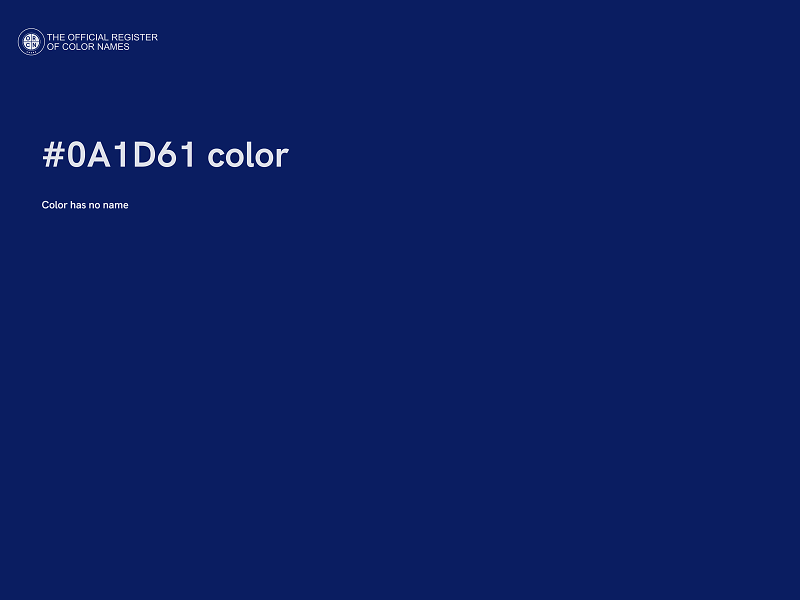 #0A1D61 color image