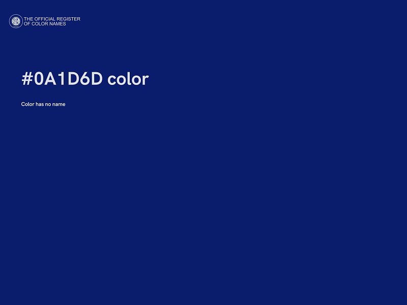 #0A1D6D color image