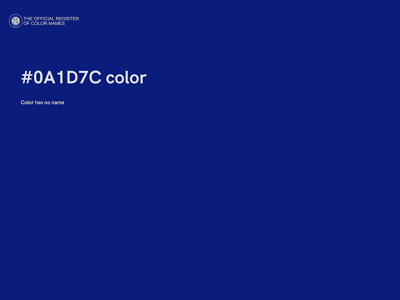 #0A1D7C color image