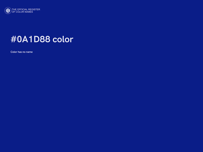 #0A1D88 color image
