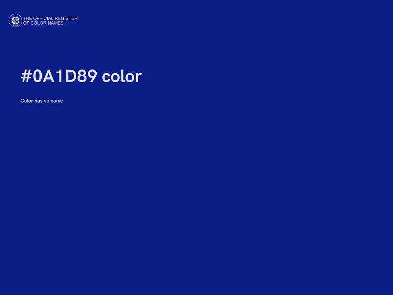 #0A1D89 color image