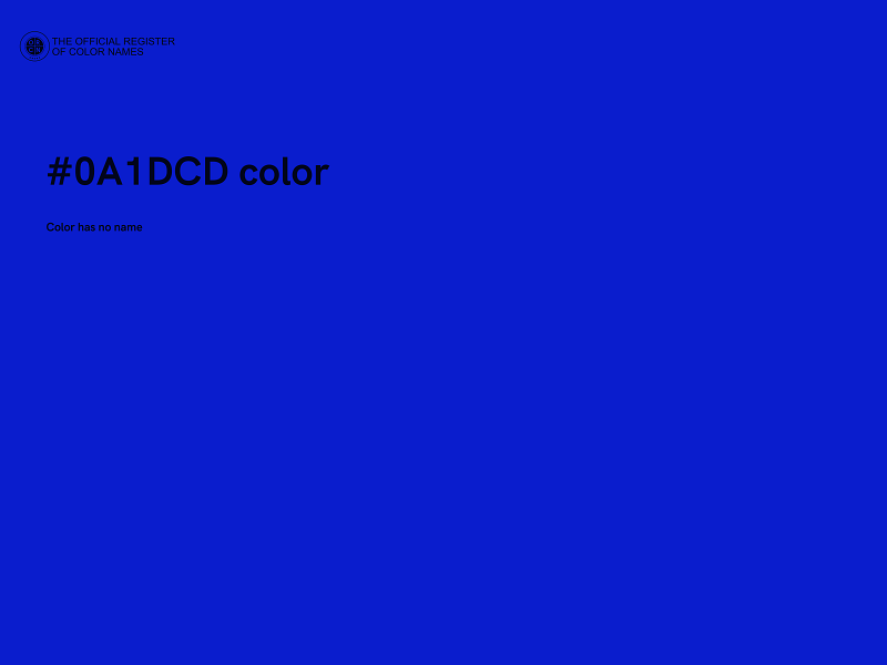 #0A1DCD color image