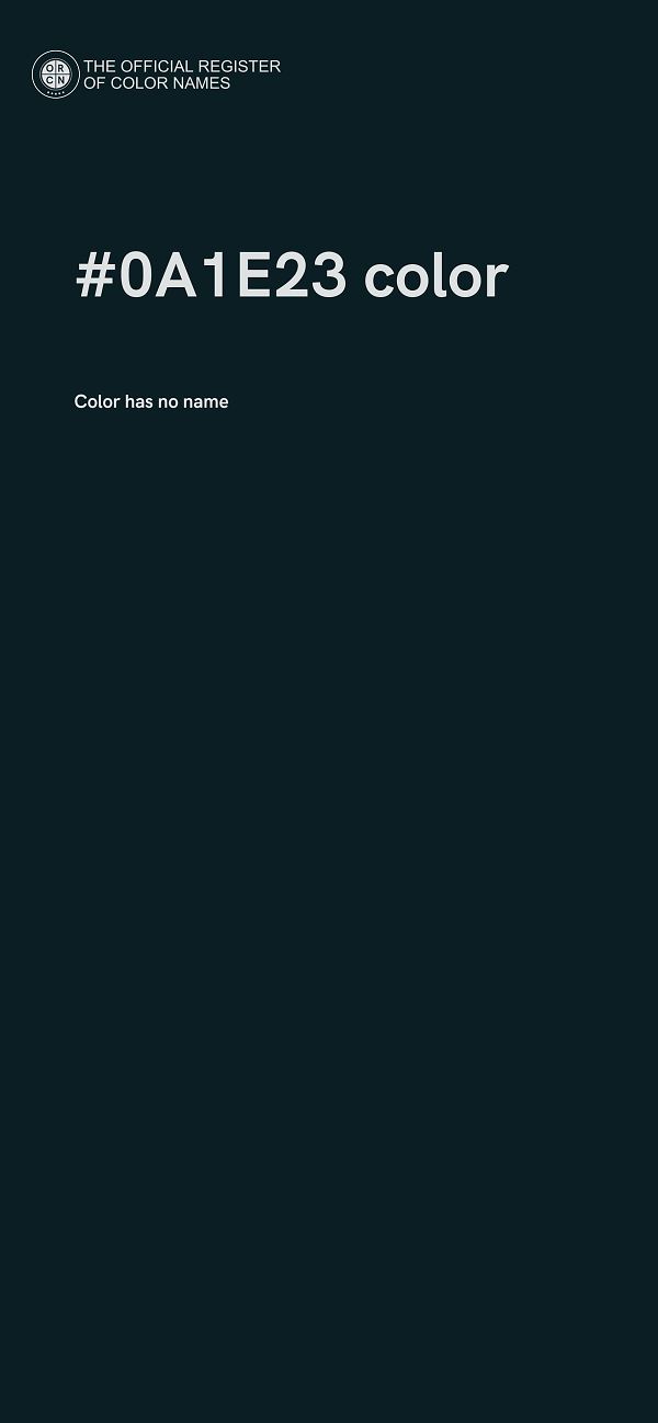 #0A1E23 color image