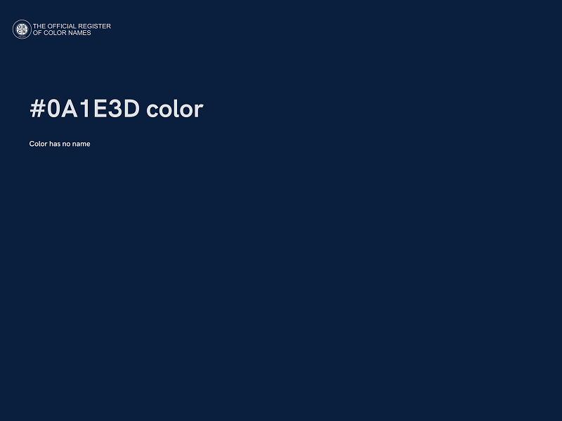 #0A1E3D color image