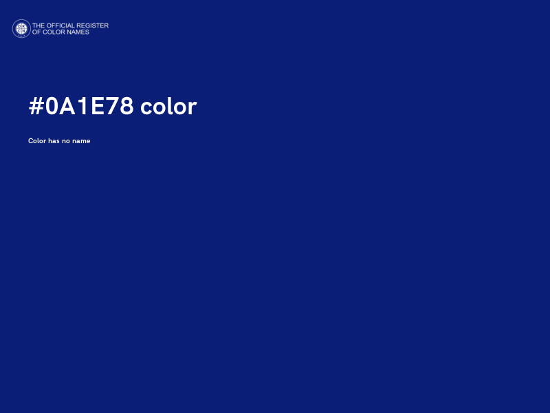 #0A1E78 color image