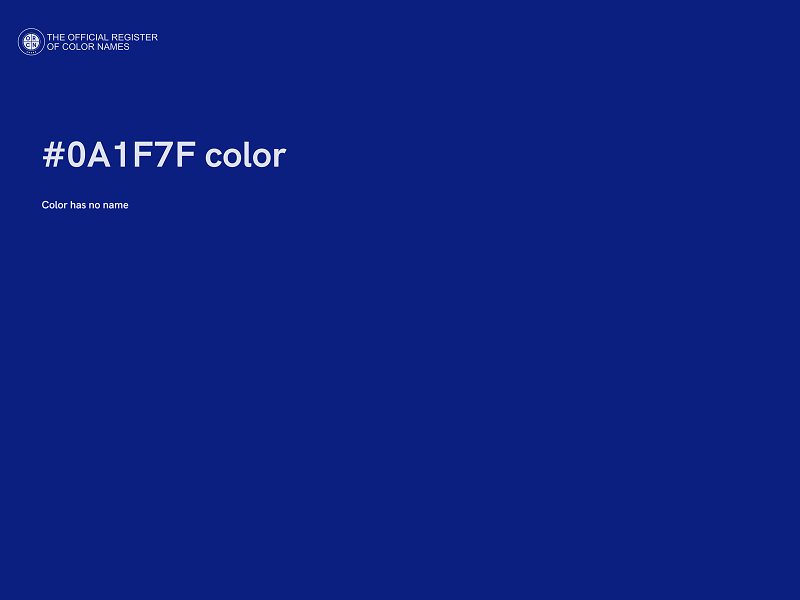 #0A1F7F color image