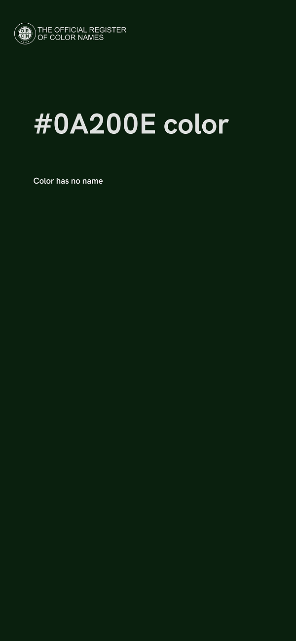 #0A200E color image