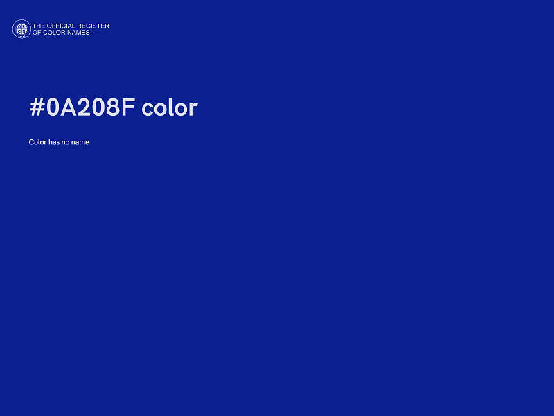 #0A208F color image