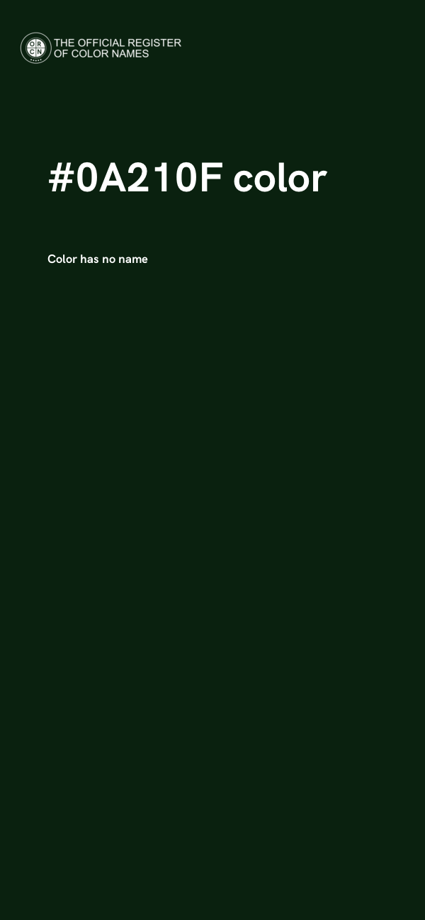 #0A210F color image
