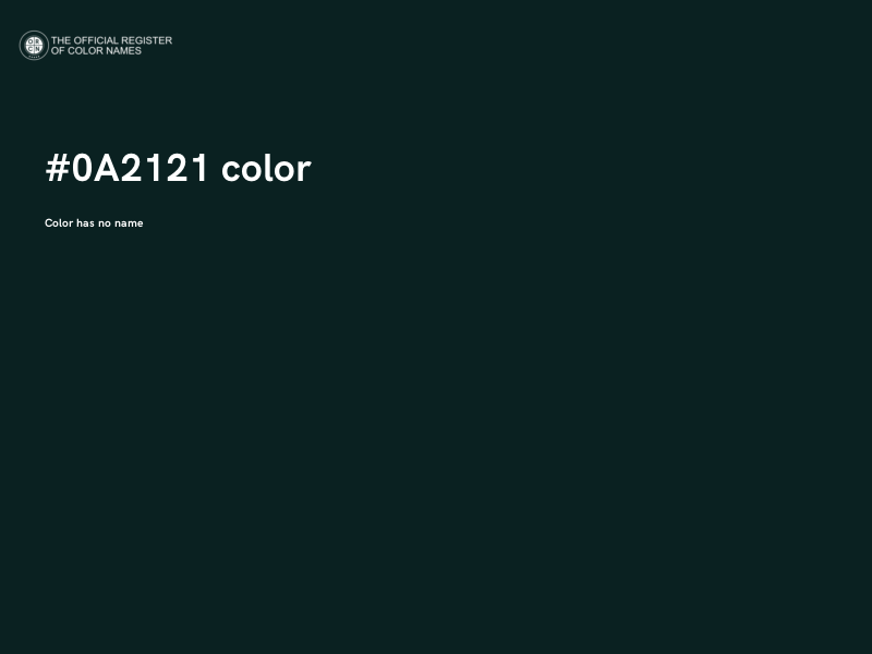#0A2121 color image