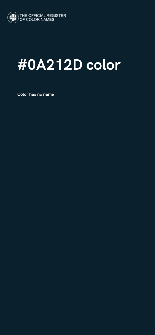 #0A212D color image
