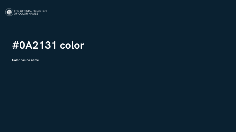 #0A2131 color image