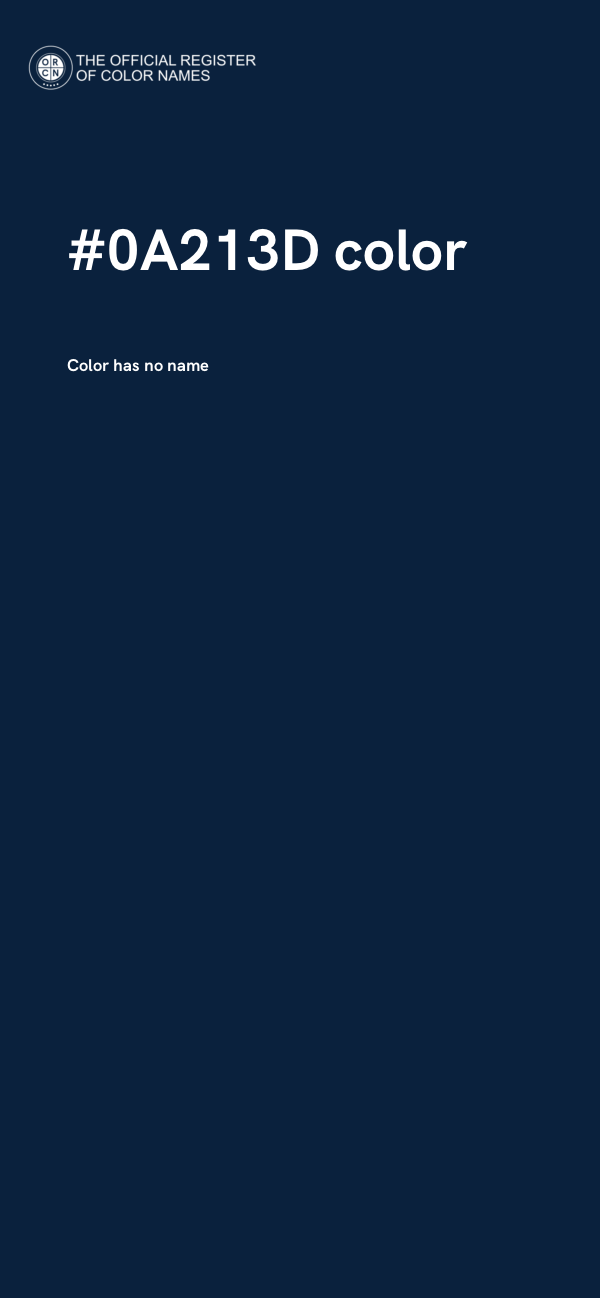 #0A213D color image