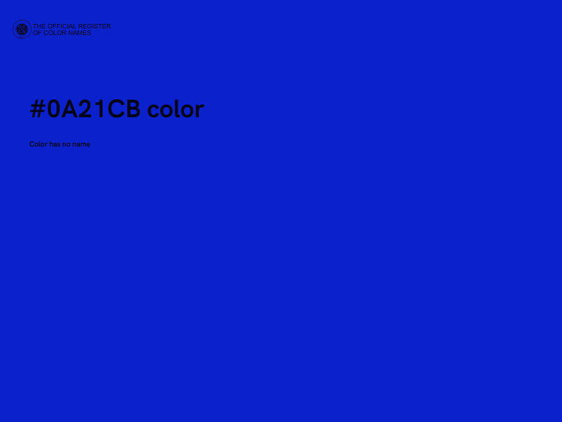 #0A21CB color image