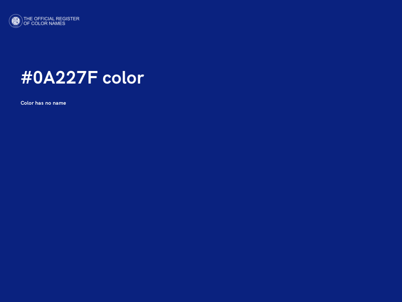 #0A227F color image