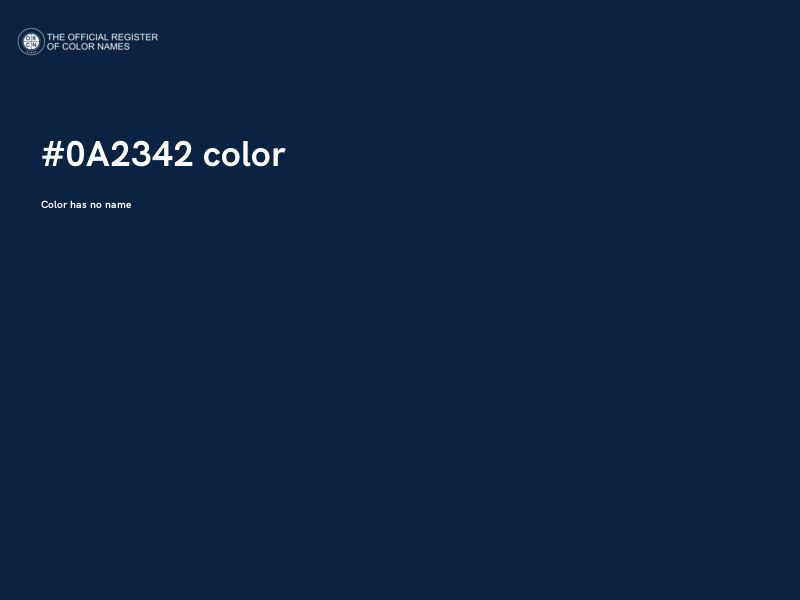 #0A2342 color image