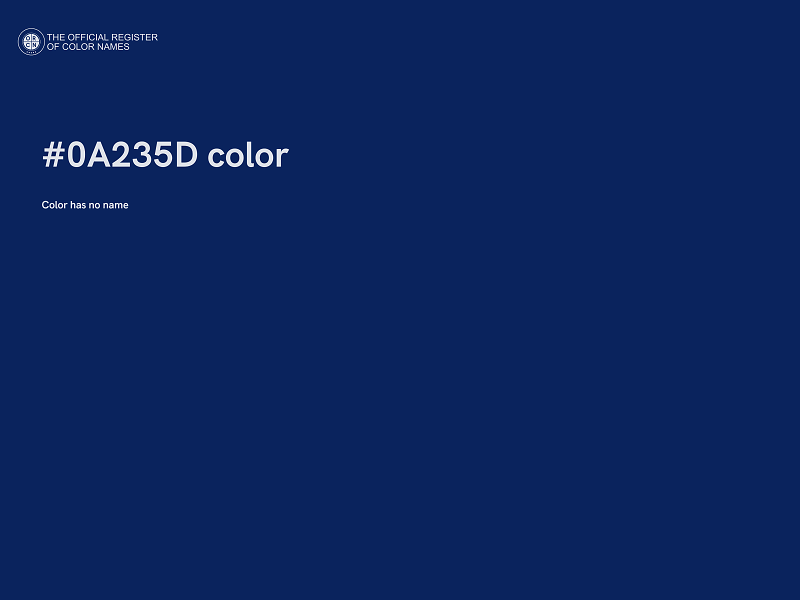 #0A235D color image