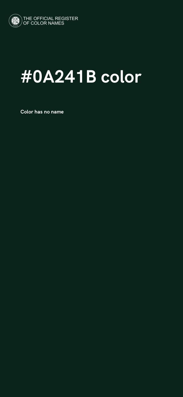 #0A241B color image