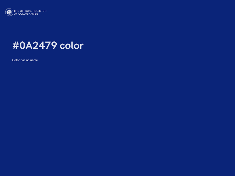 #0A2479 color image