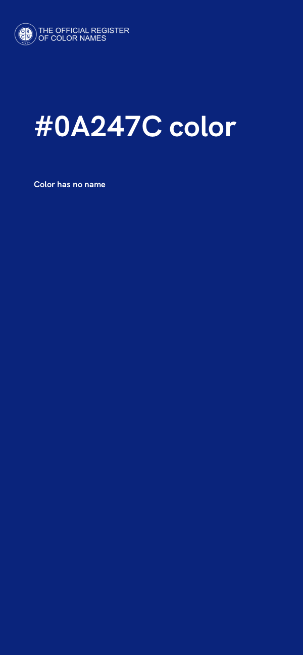 #0A247C color image