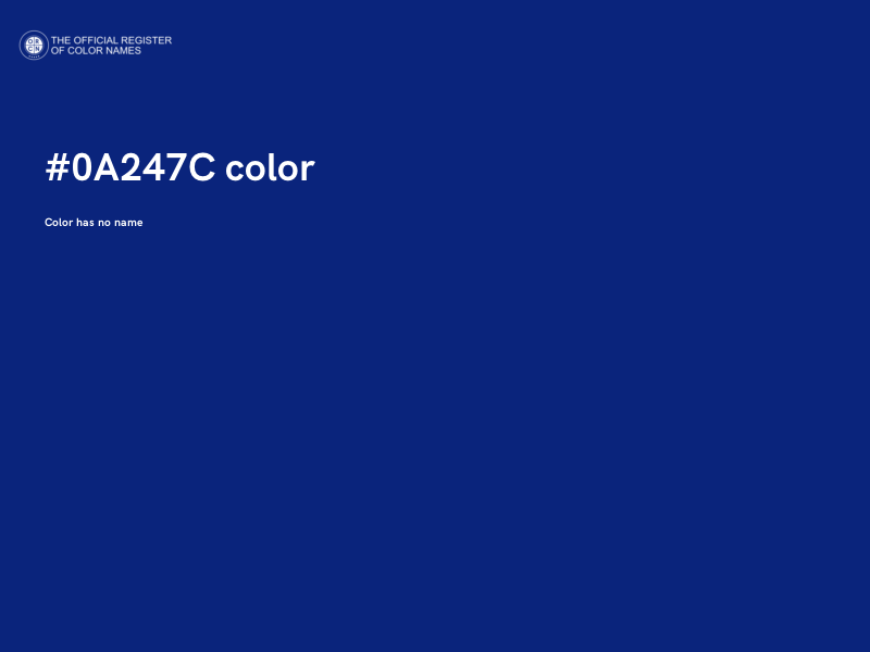 #0A247C color image