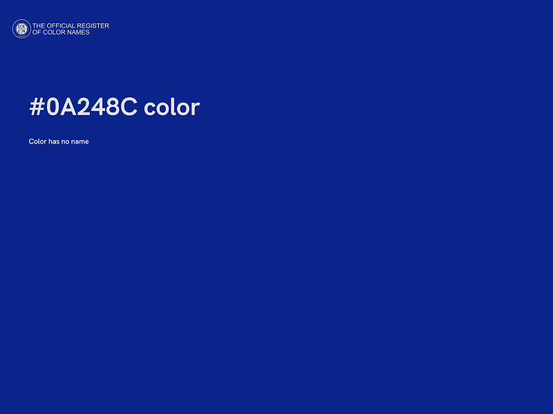 #0A248C color image