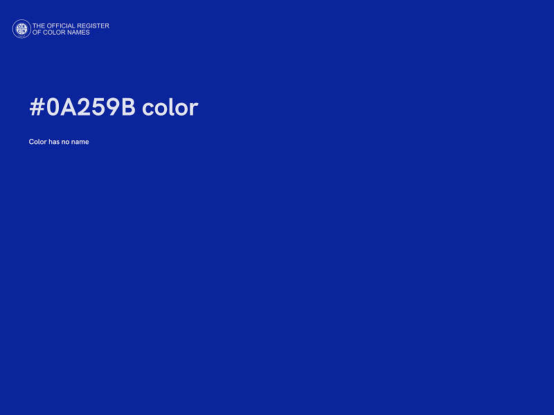 #0A259B color image