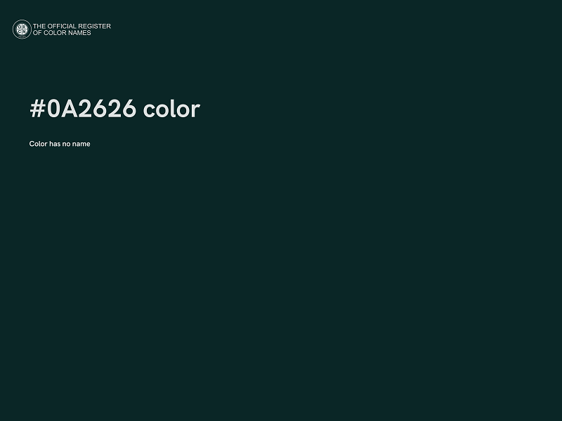 #0A2626 color image