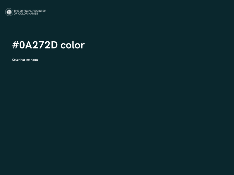 #0A272D color image