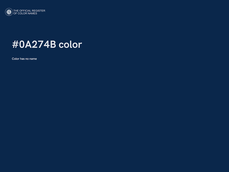 #0A274B color image