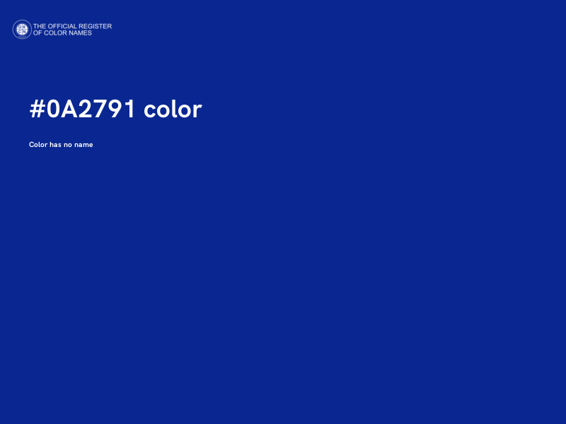 #0A2791 color image