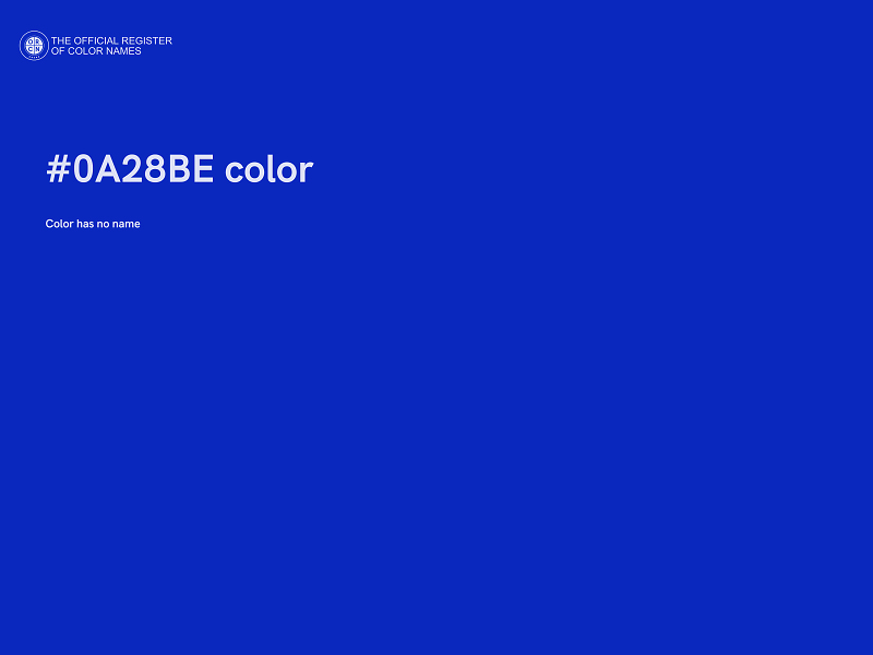 #0A28BE color image