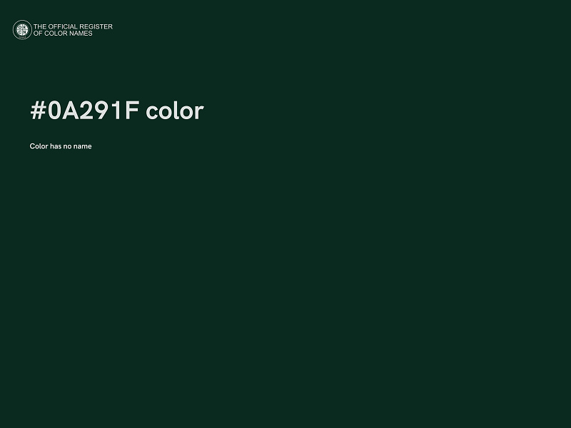 #0A291F color image