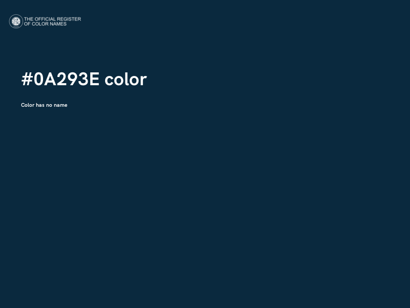 #0A293E color image