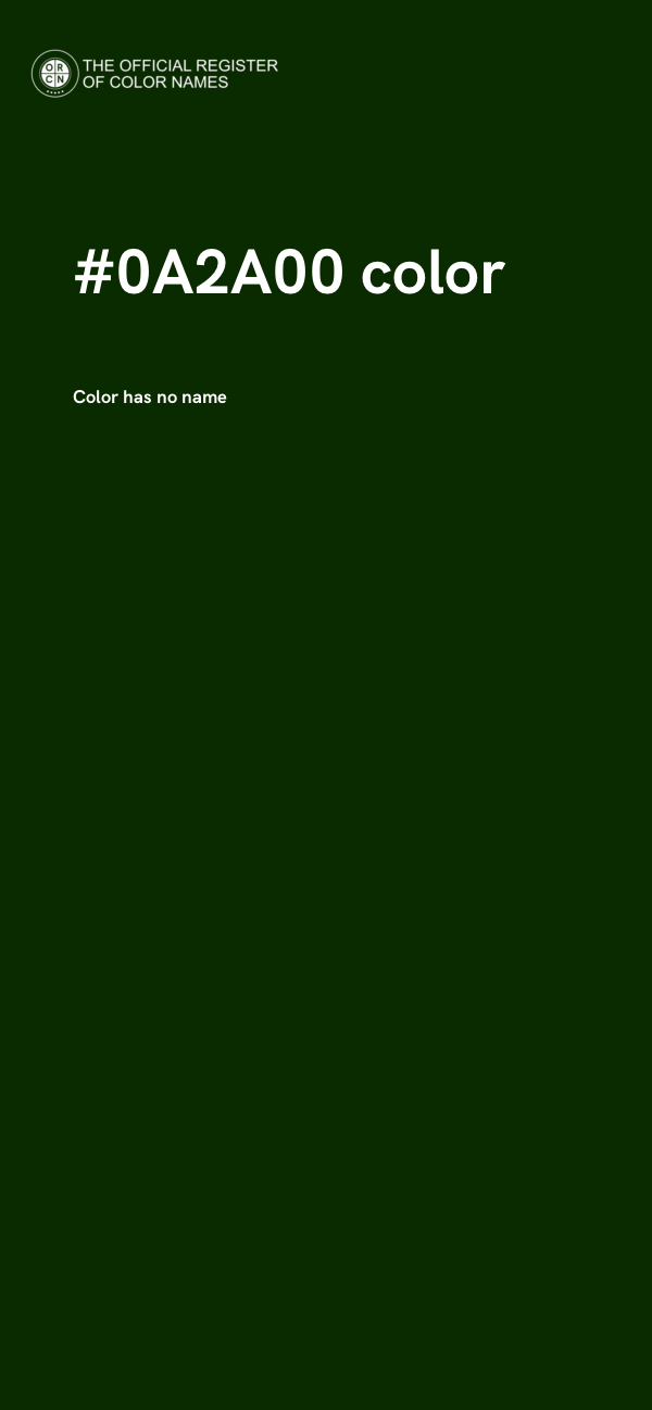 #0A2A00 color image