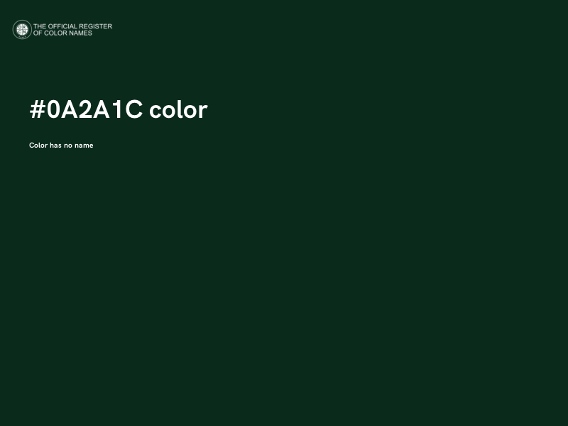 #0A2A1C color image